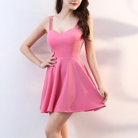 Women's Sleeveless V-Neck Party Dress